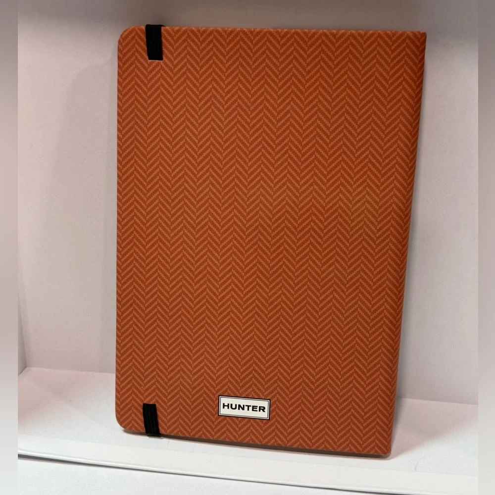 Hunter Casebound Notebook Umber Herringbone Hardcover Lined Pages NWT Journal